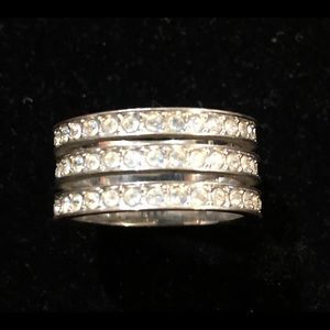 Touchstone Crystal Triple Threat Ring